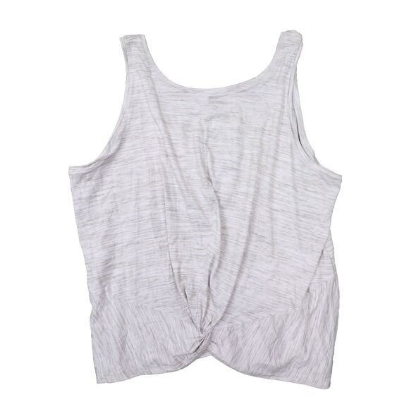 Athleta Essence Space Dye Twist Front Tank Top Light Heather Grey size 3X - Picture 1 of 7